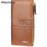 Weiyinxing Fashion Women Wallets 2023 New Long Zipper Buckle Wallet PU Leather Mobile Phone Bag High Quality Coin Purse