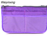 Weiyinxing Nylon Travel Desk Organizer For Cosmetics Hand Purse Large Liner Lady Box Storage Makeup Bag Cheap Bathing Bag Pouch