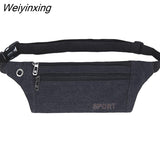 Weiyinxing Men Women Waist Bag Casual Fanny Pack Purse Large Phone Belt Bag Pouch Canvas Outdoor Travel Phone Bag Banana Hip Bags