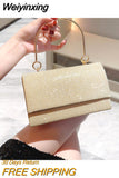 Weiyinxing Wedding Clutch Handbag for Women Girls Glitter Shoulder Bag Wedding Purses Dating Bag All-matching Evening Bag