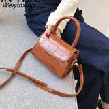 Weiyinxing YIDE New Crocodile Pattern Crossbody Bags for Women 2023 Small Chain Handbag Small Bag PU Leather Hand Bag Ladies Designer