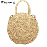 Weiyinxing Square Round Mulit Style Straw Bag Handbags Women Summer Rattan Bag Handmade Woven Beach Circle Bohemia Handbag New Fashion