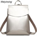 Weiyinxing New Fashion Women Backpack High Quality Youth Leather Backpacks for Teenage Girls Female School Shoulder Bag Bagpack mochila