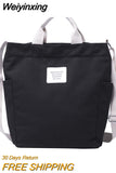 Weiyinxing Women's Leisure Canvas Shoulder Bags Designer Large-capacity Ladies Simplicity Handbags Female Fashion Versatile Crossbody Bags