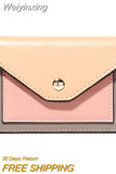 Weiyinxing Women Wallet Short Purse Small PU Leather Credit Card Holders Slim Envelope Female Wallets Coin Pocket Fashion Clutch Bags