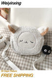 Weiyinxing Japanese Girls Style Kawaii Bag Cartoon Cute Plush Shoulder Bags For Woman New Small Crossbody Packs Female Phone Purse