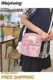 Weiyinxing 2023 New Small Bag Japanese S Cute Student Messenger Bag Shoulder Bag to Send Bear Pendant Pure Soft Girl