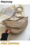 Weiyinxing New Vintage Saddle Bag Small PU Leather Shoulder Crossbody Bag For Women Brand Designer Lock Flap Purse And Handbags Female
