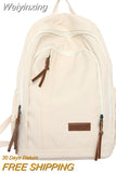 Weiyinxing Men Female Nylon Book Bag Fashion Male Women College Backpack New Boy Girl School Bag Lady Laptop Travel Student Backpack Trendy