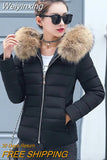 Weiyinxing Down Cotton Padded Parka Female Jacket Short Coat Slim 2023 New Autumn Winter Jacket Women Parkas Fur Collar Outwear