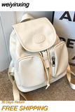 weiyinxing Luxury Branded Small Women's Backpack High-quality Fashion Leather Backpack Fashion Drawstring Casual Travel Female Bag
