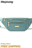 Weiyinxing Women Waist Bag Fanny Pack Zipper Chest Bag Female Banana Bag Money Pouch Travel Shoulder Purse Belly Pocket Hip Bum Bag