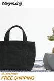 Weiyinxing Women Shoulder Bag Small Cotton Canvas Handbag Casual Tote Female Eco Crossbody Bag Cute Messenger Bags 2023