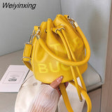 Weiyinxing YIDE 2023 New Bucket Shoulder Crossbody Bags Women Handbags and Purse 2023 New Lady's Messenger Bags High Quality Women Bag