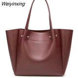 Weiyinxing New Style Women Bag Handbag Casual Shoulder Bag PU Leather Bag Retro Classic Bag Black Brown Designer Female Bag