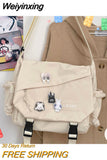 Weiyinxing Women Bags Handbags 2023 Large Capacity Single Shoulder Male Bolsas Japanese Harajuku Postman Student Messenger Crossbody Bag