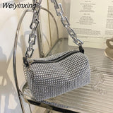 Weiyinxing Diamond Design Small Crossbody Messenger Bags for Women 2023 Summer Trend Luxury Fashion Travel Shoulder Handbags Purses