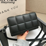 Weiyinxing YIDE 2023 Spring New Trend Wild Shoulder Bag Fashion Plaid Bag Women Ladies Design Messenger Small Square Bag Luxury Handbag