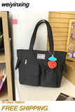 weiyinxing Fashion Women Shoulder Bag for College Girls Bookbag Cute Casual Waterproof Make Up Bag Kawaii Summer Sweet Schoolbag