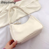 Weiyinxing Women's Shoulder Bag 2023 Trendy Candy colors Women's handbag Small Summer Baguete Bag For Women Shoulder Bags Female Hobos