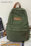weiyinxing Women Men Canvas Green Bag Fashion Boy Girl Cute College Backpack Male Female Book Travel Backpack Cool Laptop Lady Student Bags