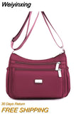Weiyinxing Women's Fashion Shoulder Bag Light And Soft Oxford Simplicity Crossbody Bag Multi Pocket And Large Capacity Female Messenger Bag