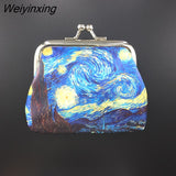 Weiyinxing Women Printing Coin Purses Girl Hasp Zero Wallet Ladies Clutch Change Purse Female Mini Money Bag PU Leather Wallet