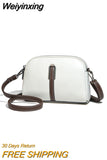 Weiyinxing Women Bag Genuine Leather Shoulder Bags Quality Messenger Female Vintage Handbags Middle Aged Women Gift Simple Pack Designer