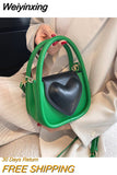 Weiyinxing Bag Fashion Trends 2023 Luxury Designer Handbag Heart Crossbody Shoulder Bag Leather Ladies Tote Shopper Bags Bolso Mujer