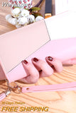 Weiyinxing Women Wallets Zipper Coin Purse Lady Long Short Purses Handbags Cards Holder Lady Purses PU Leather Moneybag Billfold Wallet