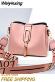 Weiyinxing Women Bags 2023 New Trend Crossbody Bags Luxury Designer Messenger Bag Women Leather Handbags Ladies Shoulder Bucket Bags