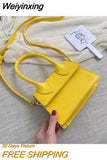 Weiyinxing Small Square bag 2023 Fashion New Quality PU Leather Women's Handbag Crocodile pattern Chain Shoulder Messenger Bags